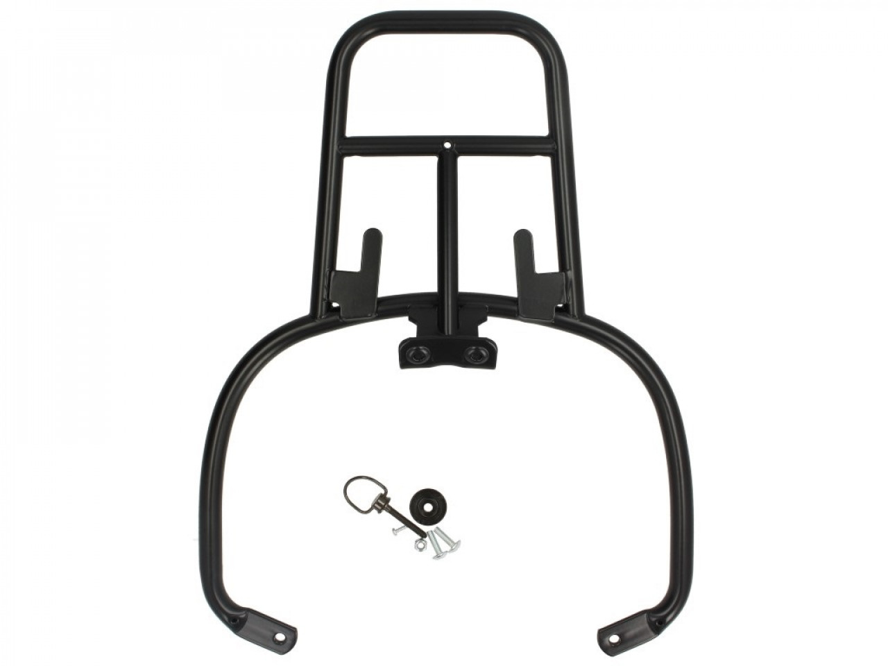 Porte-bagages arrière Vespa GTS noir mat pour top case Vespa 32 litres