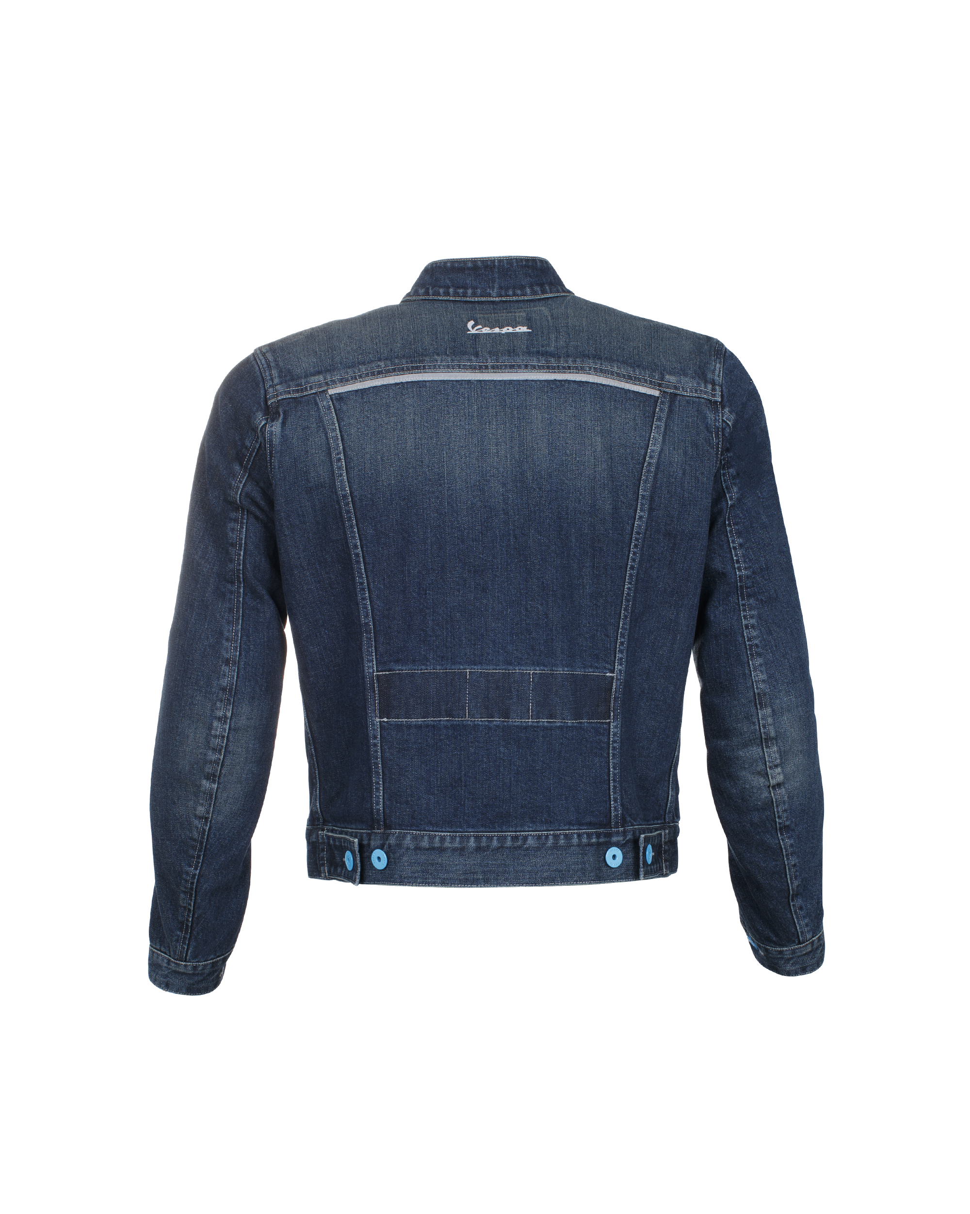 Veste Vespa denim polyester bleu denim