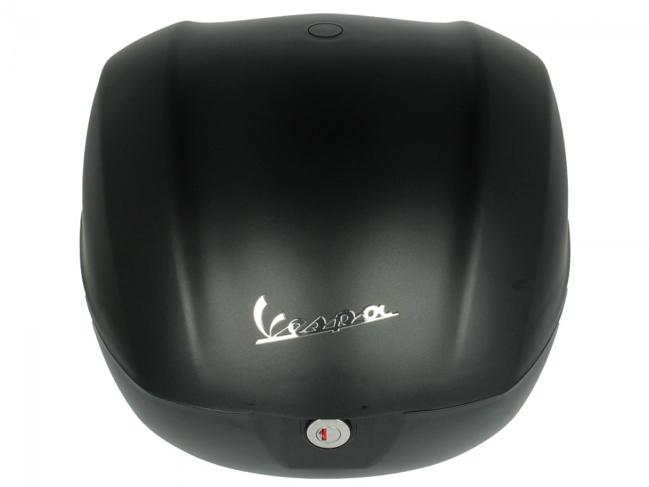 Kit top case 32L noir mat opaque (99/C), coussin dorsal noir, porte-bagages chromé pour Primavera