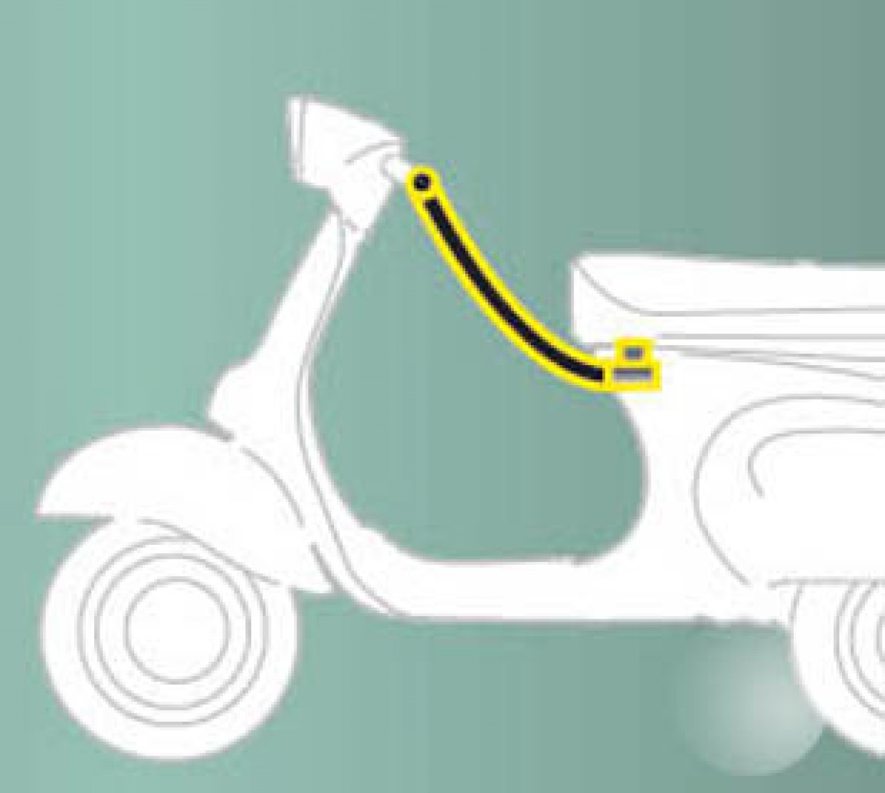 Antivol original Piaggio ZIP II 2011 - 2013