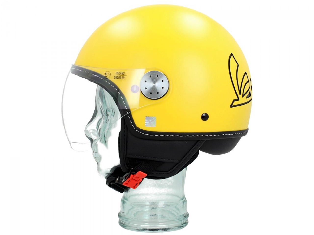 Casque jet Vespa visière 3.0 jaune