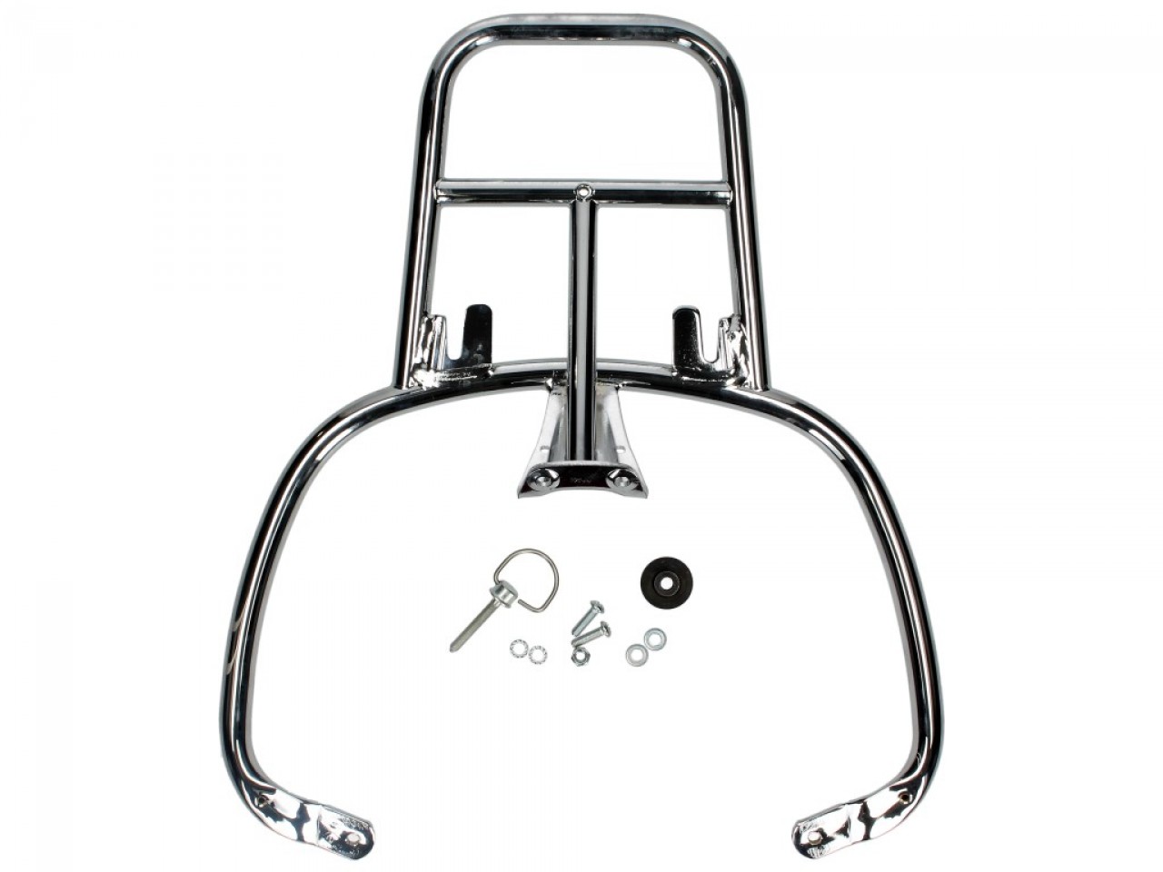 Kit top case 32L blanc montebianco (BR/544), porte-bagages chrome pour PIaggio Medley 125 (24-)