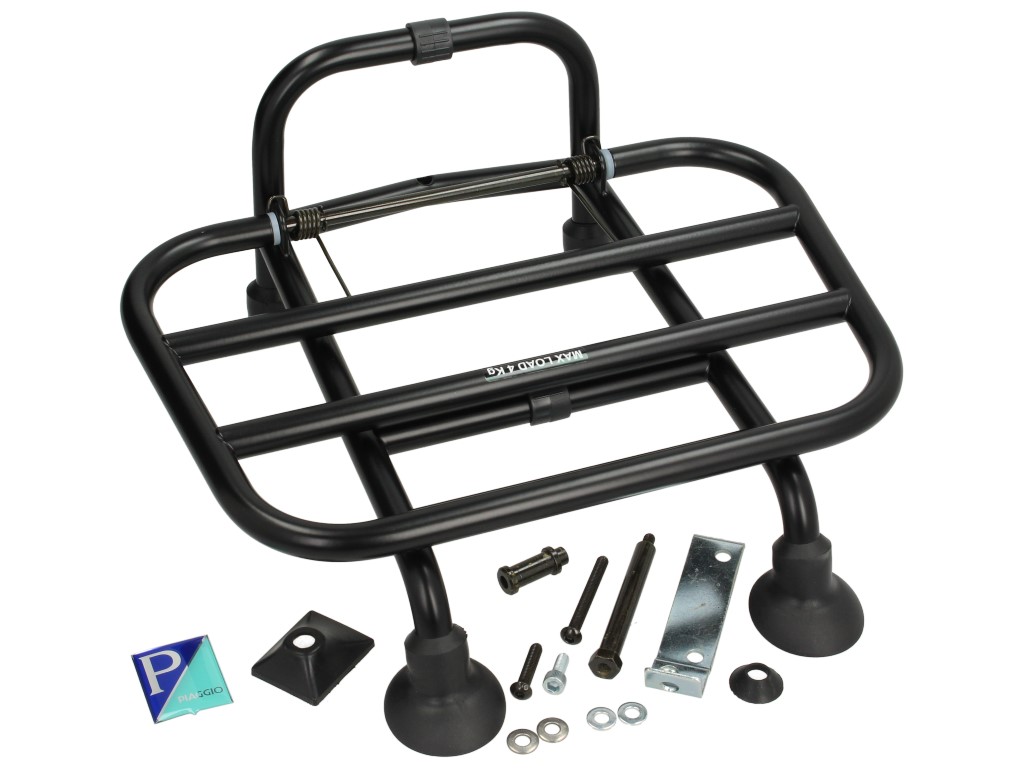 Porte-bagages avant pliable Vespa Primavera / Sprint - noir