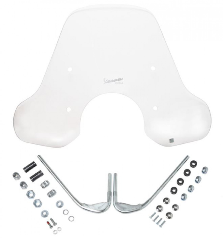 Pare-brise moyen avec support Vespa GTS / Super (HPE & SuperTech) original Vespa