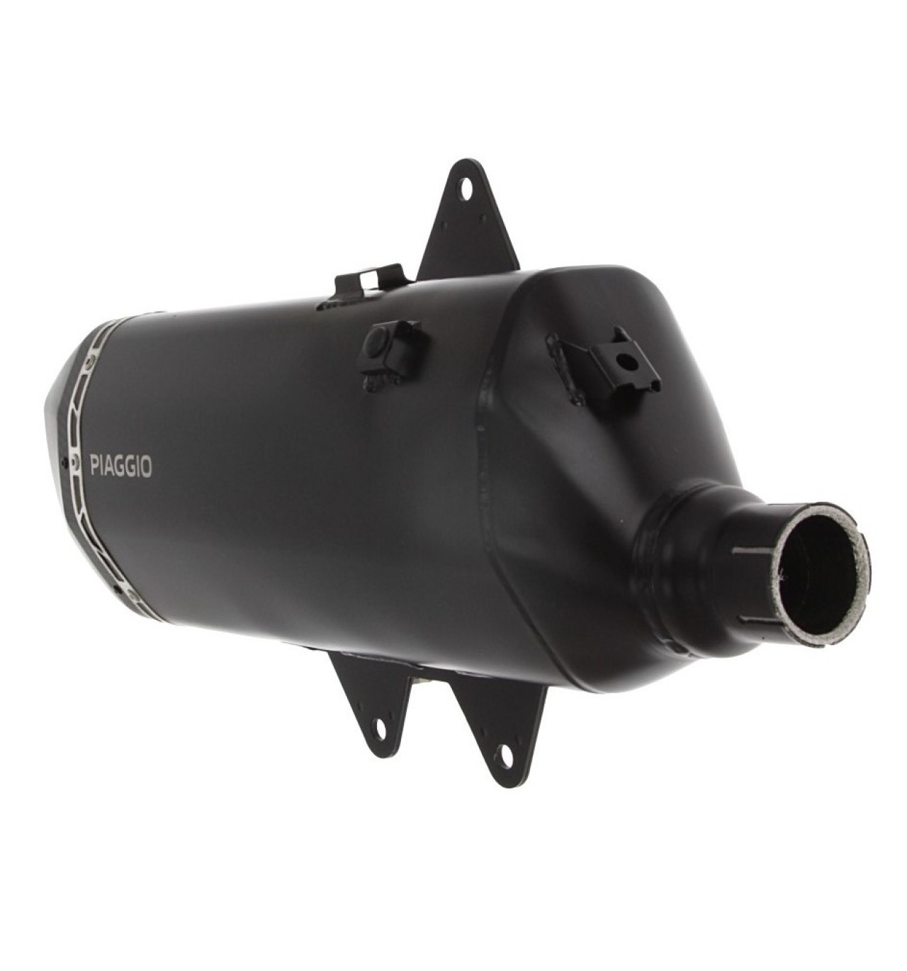 Slip-on silencieux en acier inoxydable noir pour Piaggio MP3 HPE 530