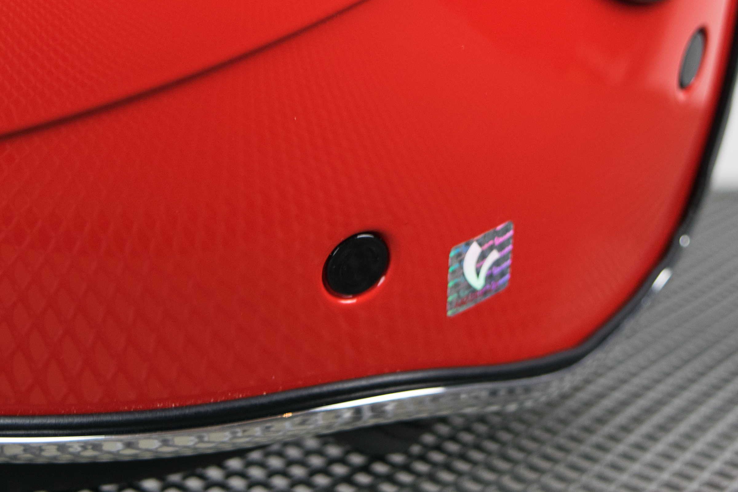 Casque jet Vespa VJ rouge