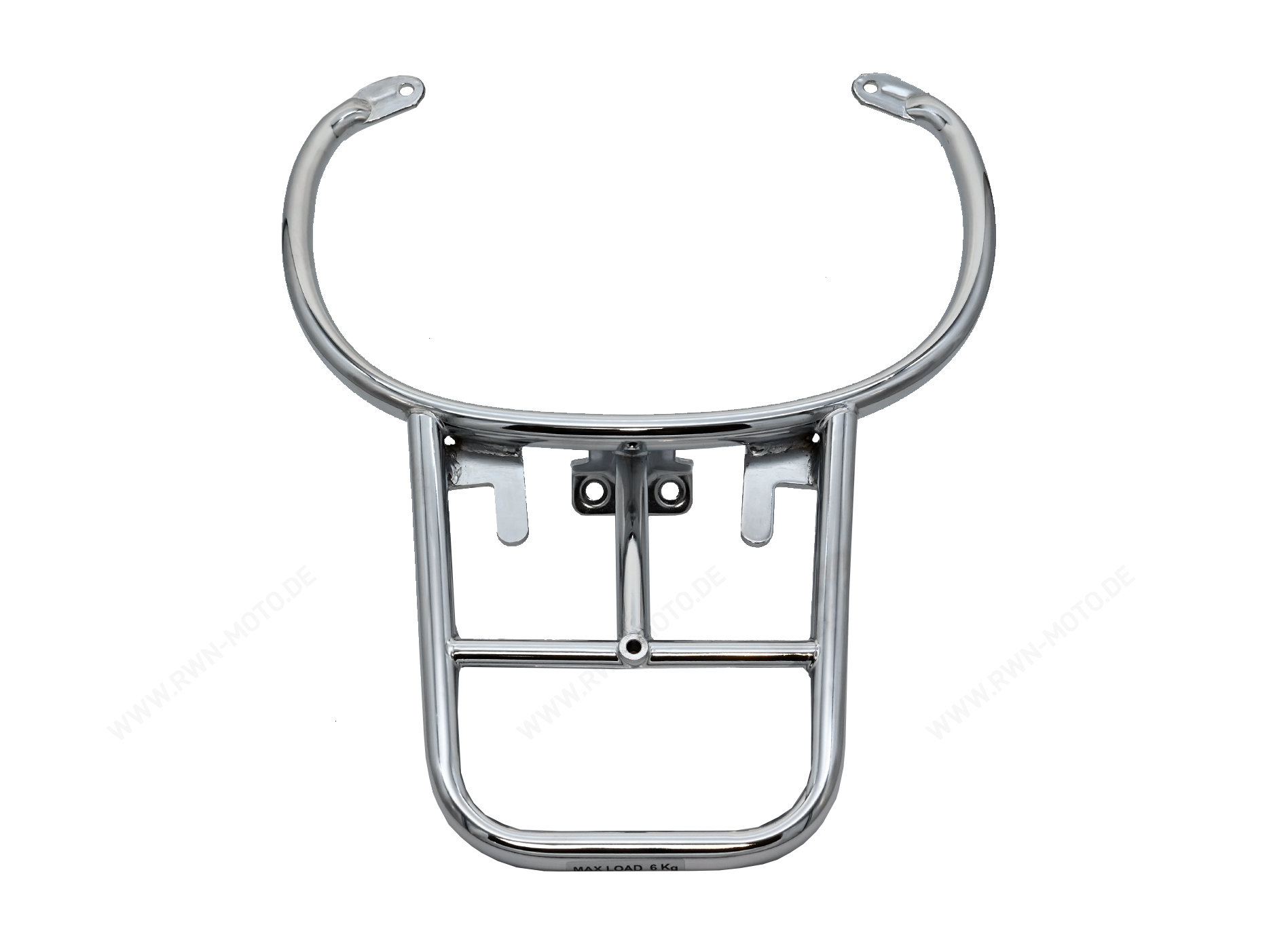 Porte-bagages arrière chromé pour Vespa GTS, compatible avec le top case Vespa de 32 litres