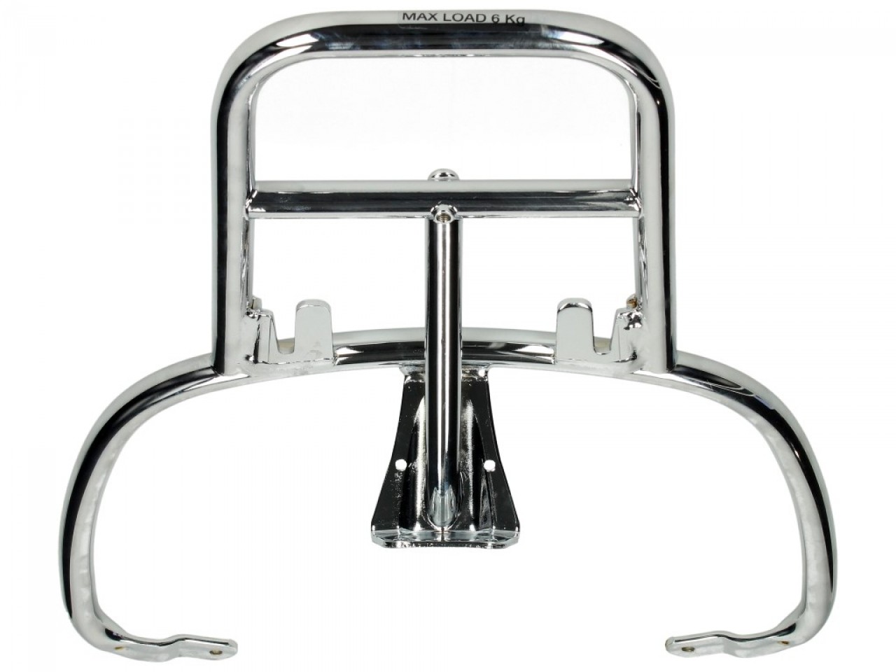 Porte-bagages arrière chromé pour Vespa Primavera / Sprint / Elettrica