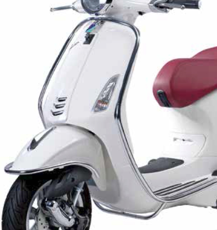 Arceaux de sécurité avant Vespa Primavera / Sprint / Elettrica - chrome