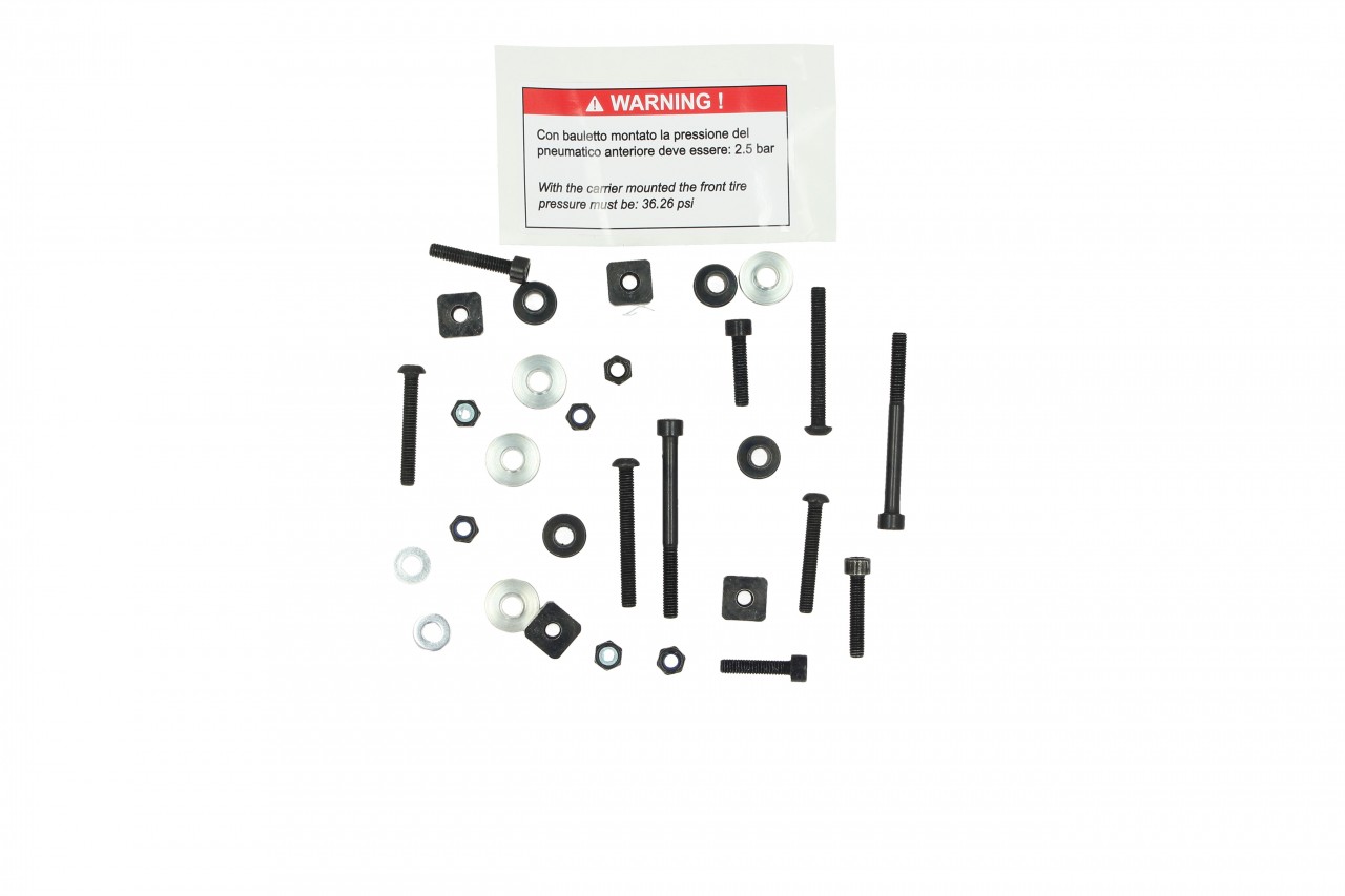 Kit Top Case 36 l. gris mat 760/B original Piaggio pour Beverly HPE (plaque de maintien incluse)