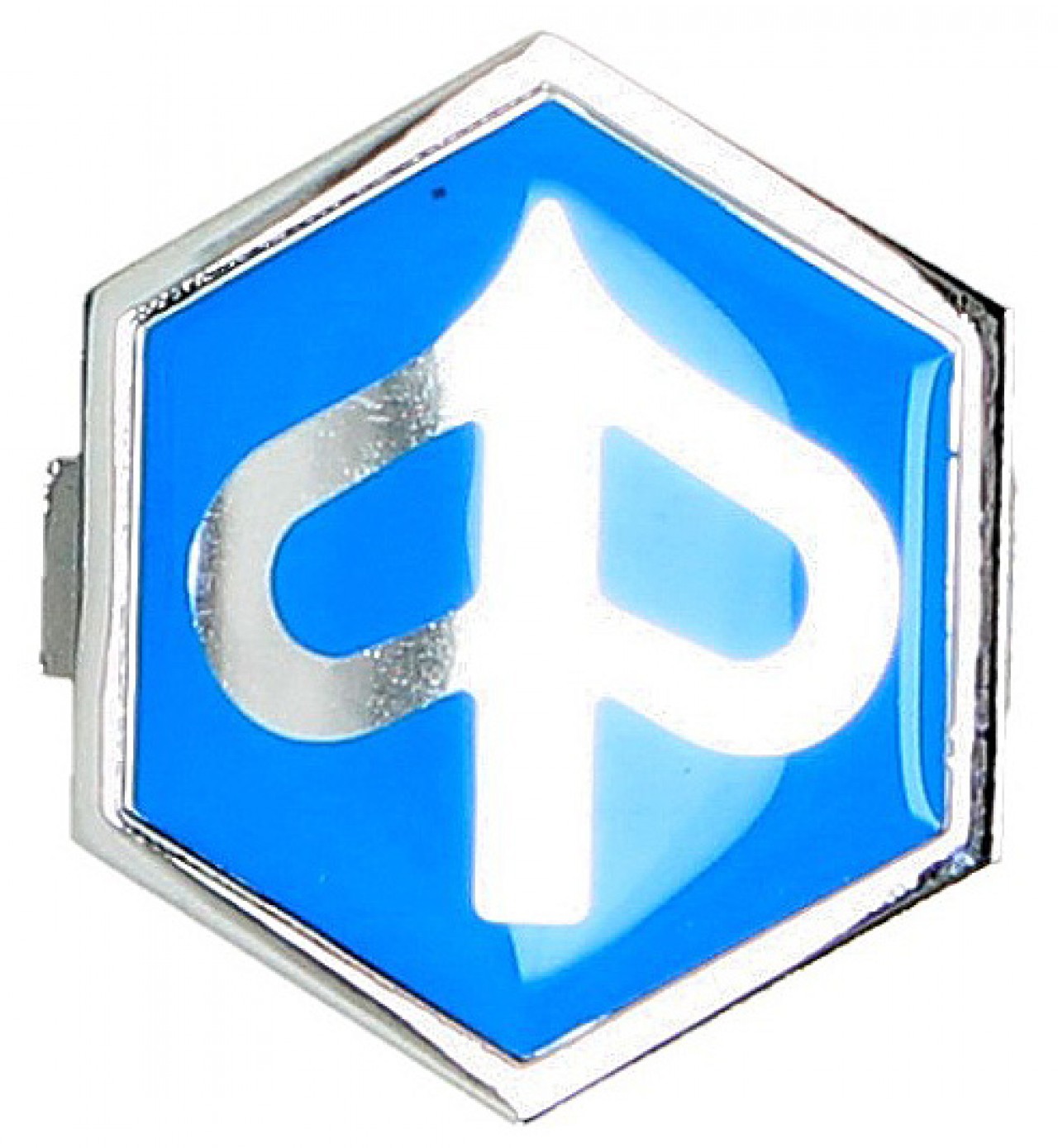 Emblème "PIAGGIO" cascade, bleu