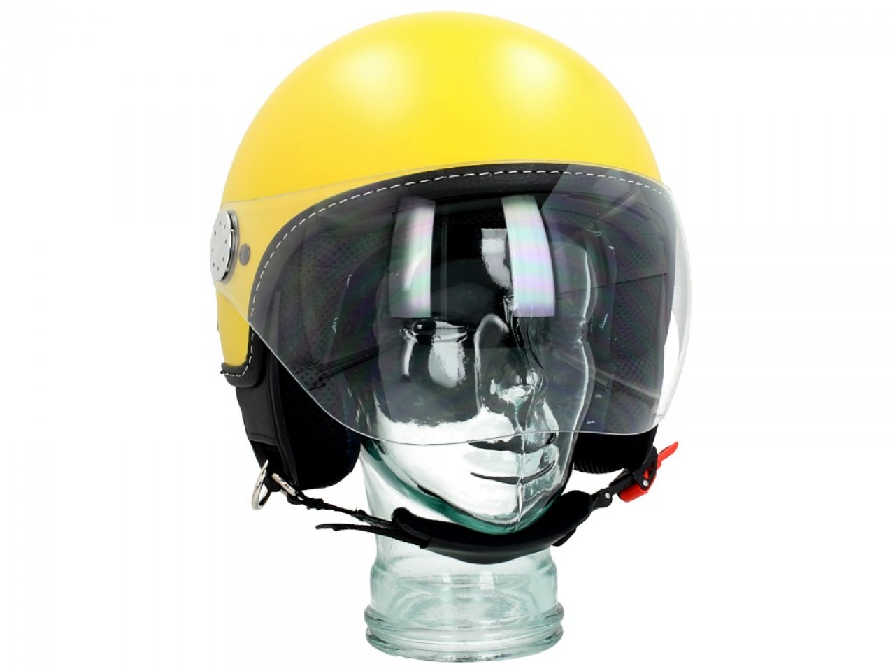 Casque jet Vespa visière 3.0 jaune