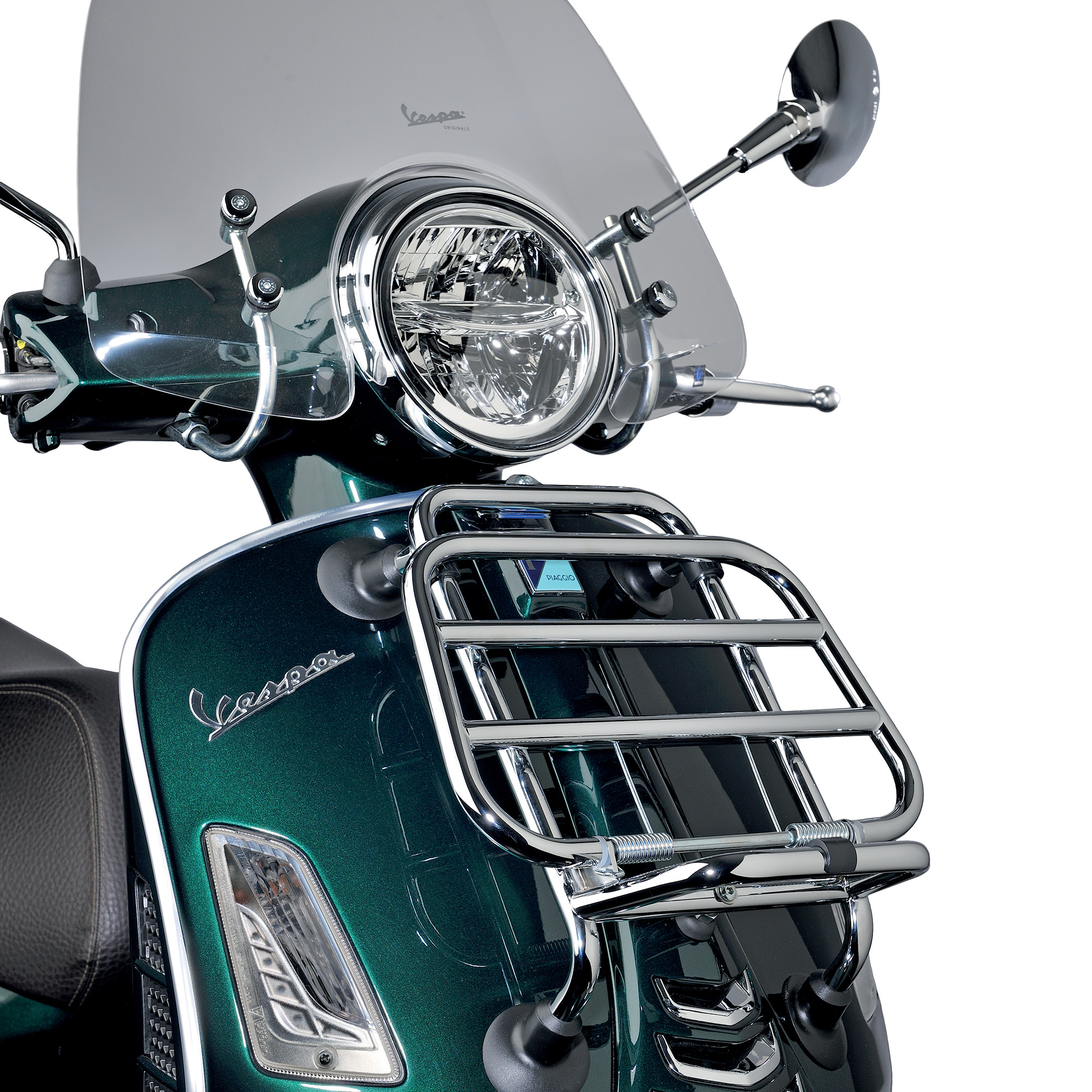 Porte-bagages avant pliable chrome pour Vespa GTS original Vespa