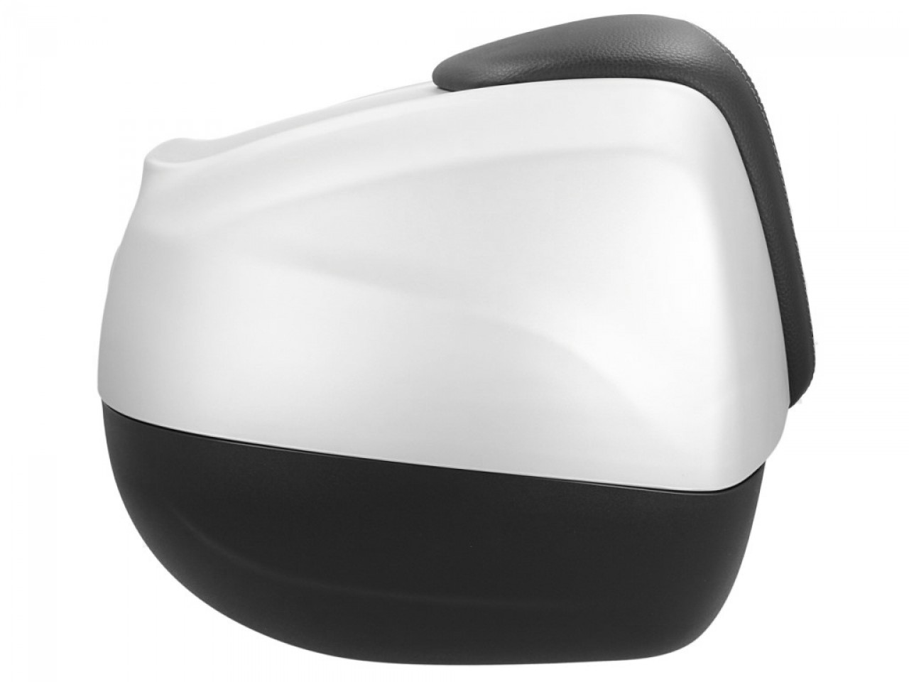 Top case 37 L avec dossier pour Piaggio Beverly Sport 300/350 (16-20) - gris mat 760/B