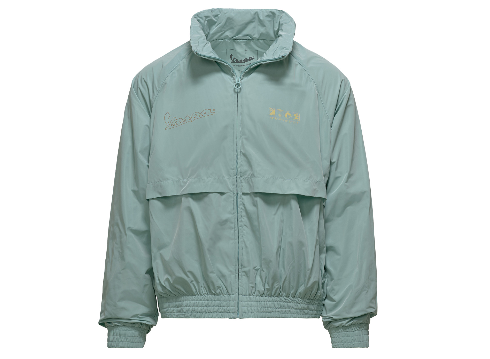 Veste coupe-vent Vespa Origin vert collection DEC