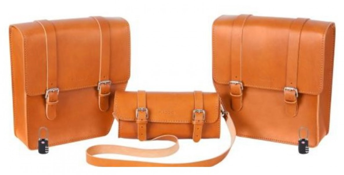 Ensemble de sacoches en cuir "Journey" pour WI-BIKE Original Piaggio