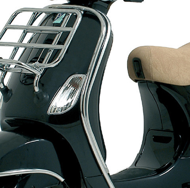 Original Vespa arceau de protection des jambes chromé Vespa LX / LXV
