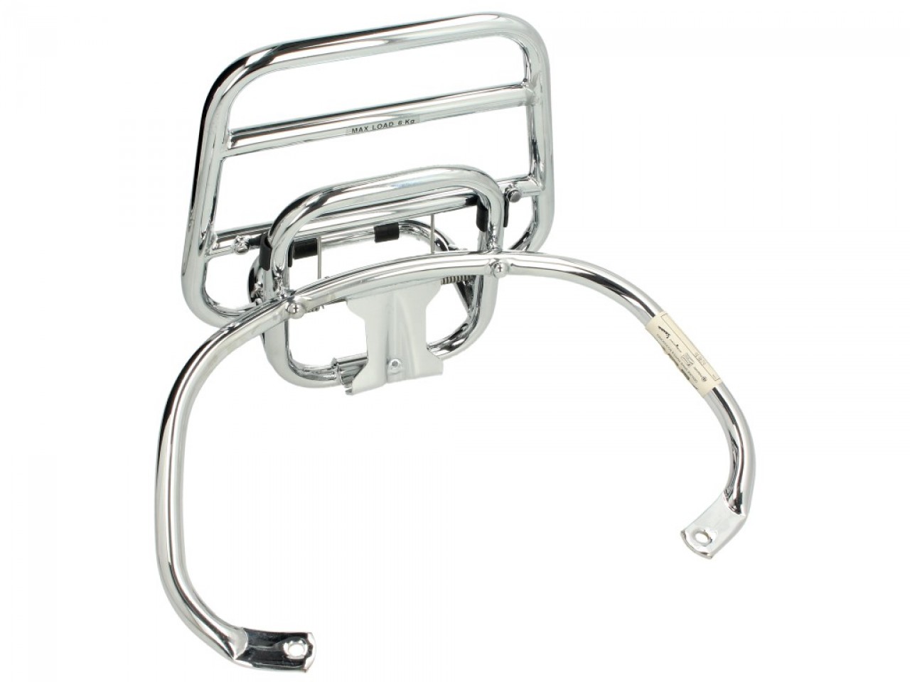 Original support rabattable chromé pour topcase Vespa LX / LXV