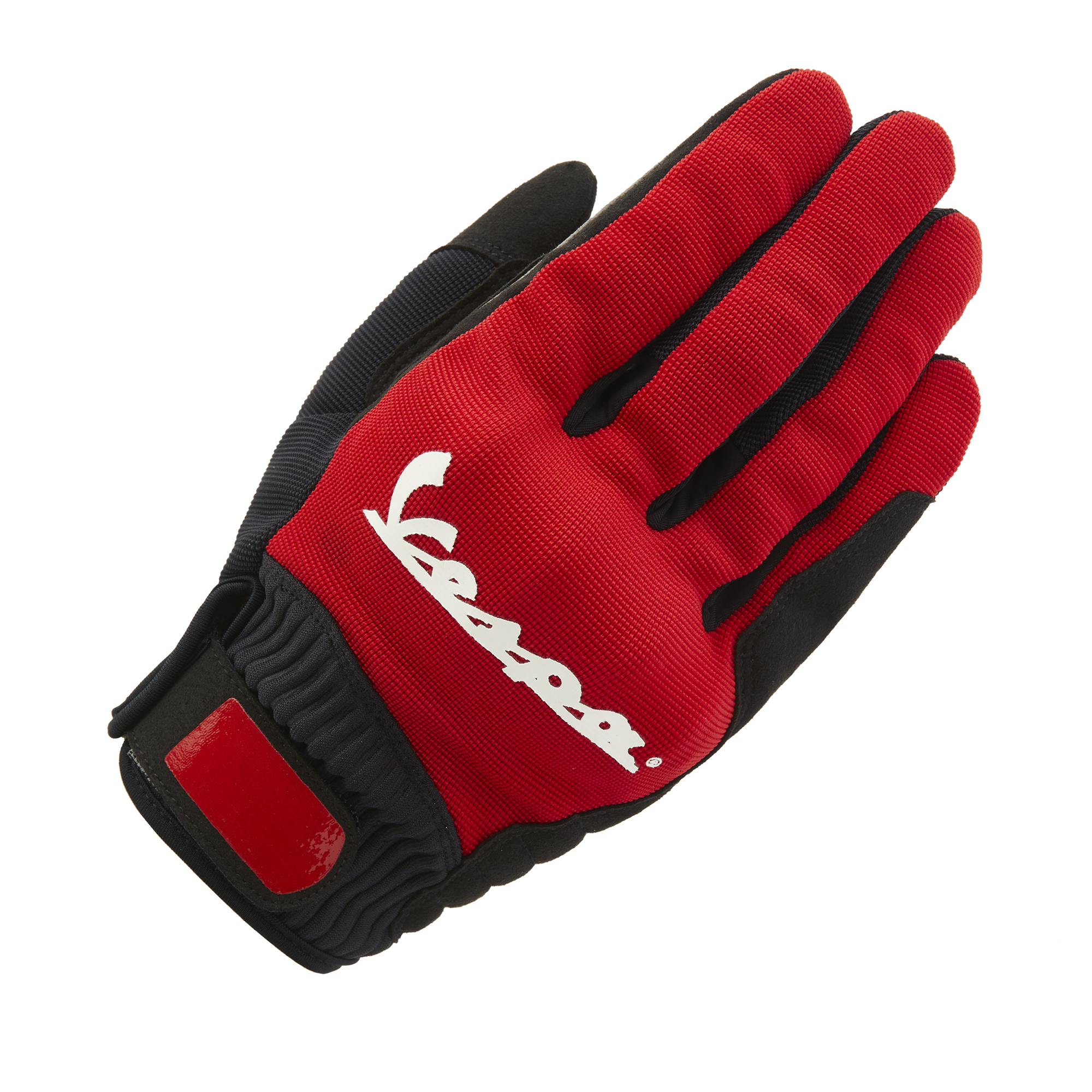 Gants Vespa couleur textile rouge