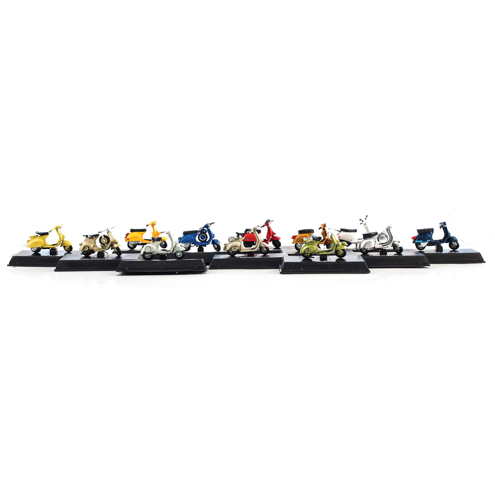 Modèles de véhicules Vespa 1:32 set 24 pièces