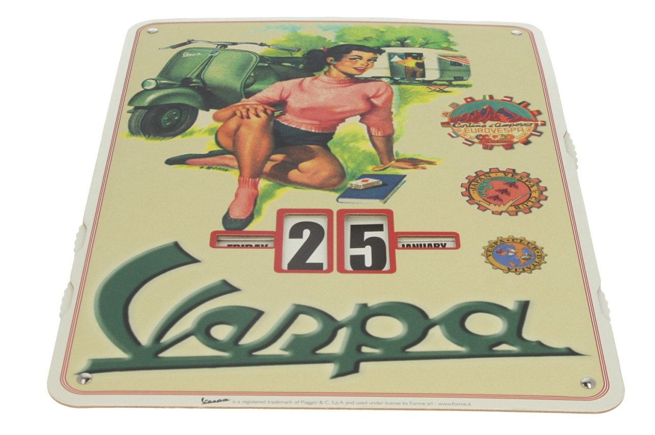 Calendrier sans fin Vespa