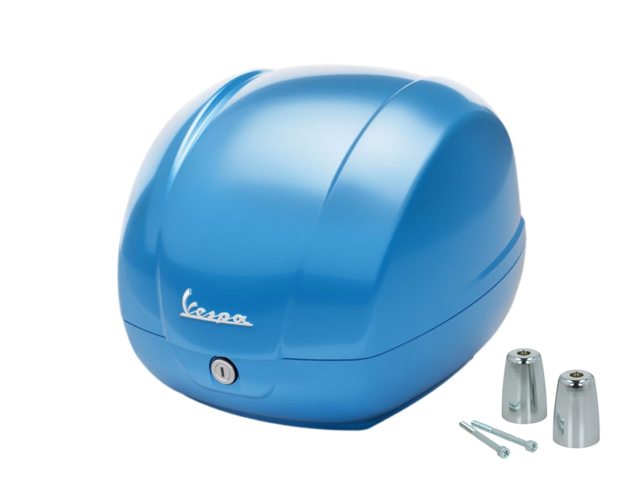 Top case d'origine 36 L bleu clair A19 pour Vespa GTS 125/310 et GTV 310