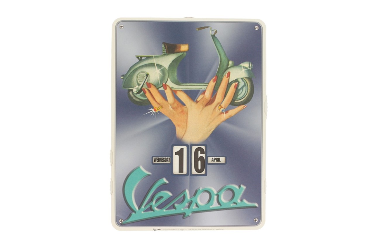 Calendrier sans fin Vespa