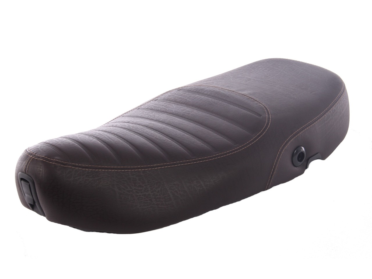 Selle Vespa marron foncé surpiquée pour LX 50-150ccm Touring, ET2/ET4 /LX/LXV/S 50-150ccm-