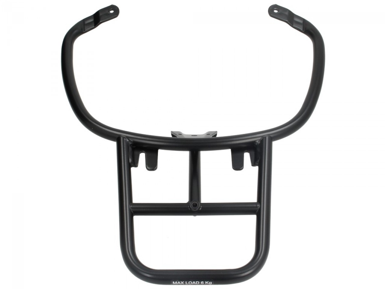 Porte-bagages arrière noir mat pour Vespa Primavera / Sprint / Elettrica