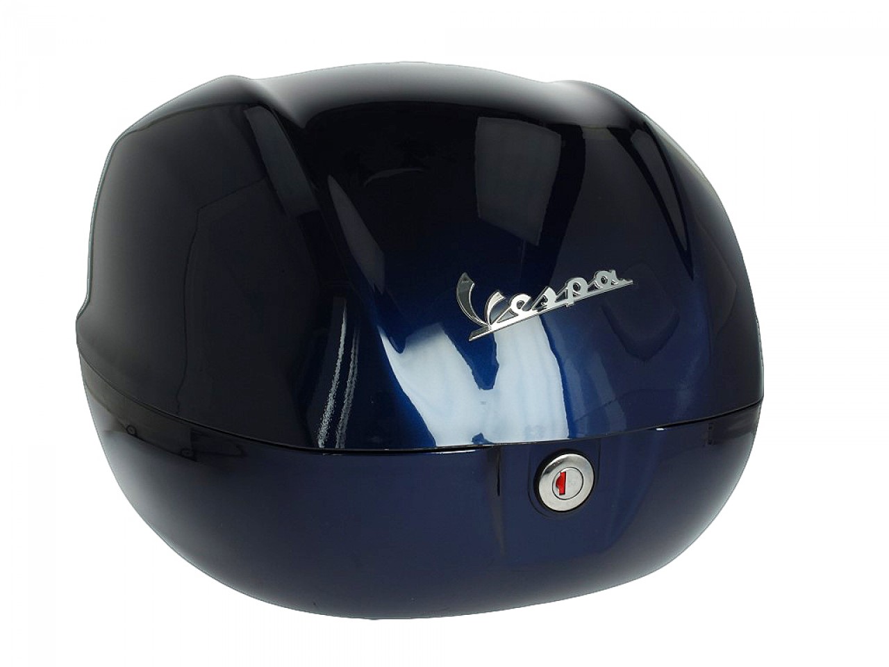 Top case Vespa 32 L bleu foncé brillant 289/A sans dossier