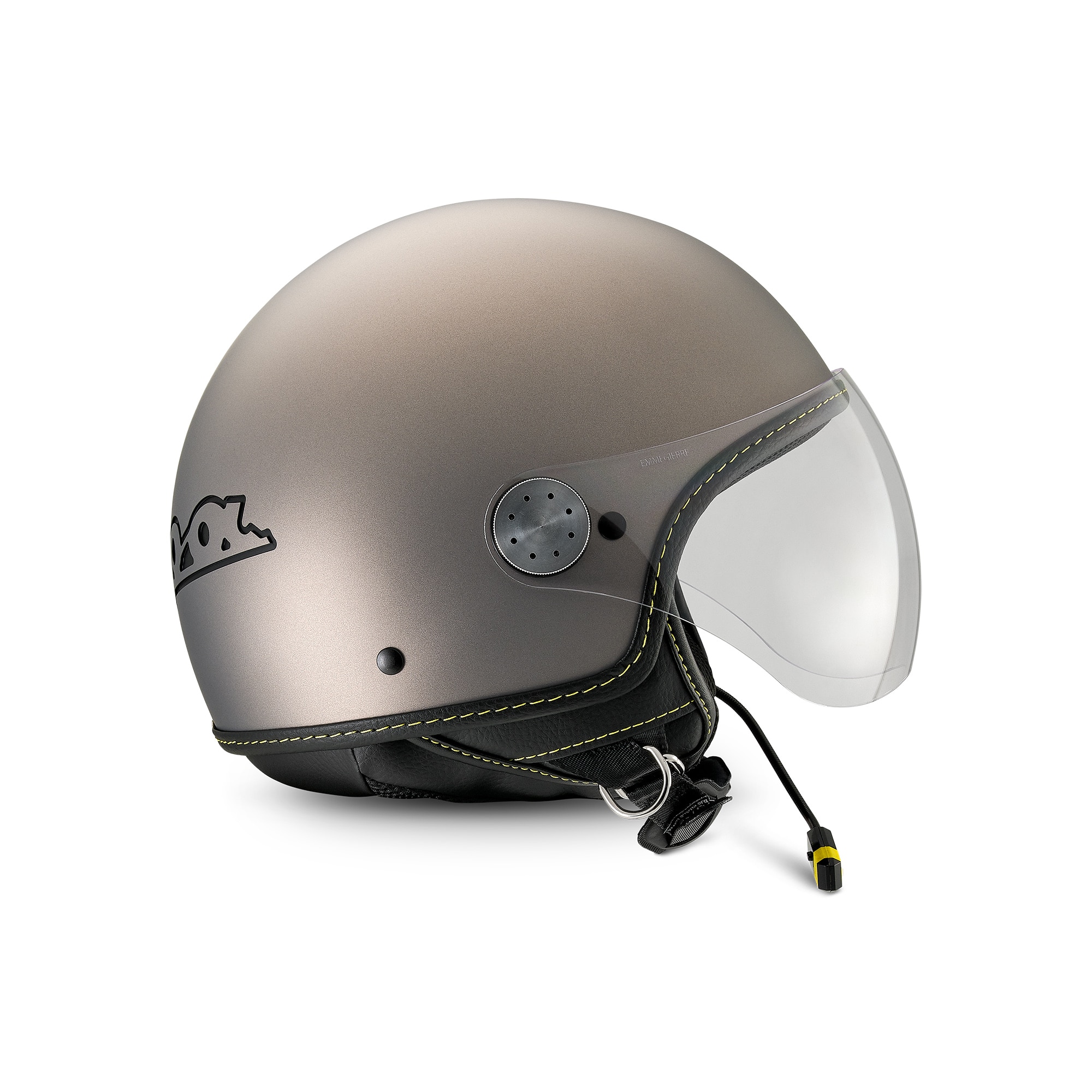 Casque intégral Vespa Visor 4.0 Grigio Ottimista Matt - Bluetooth - L1
