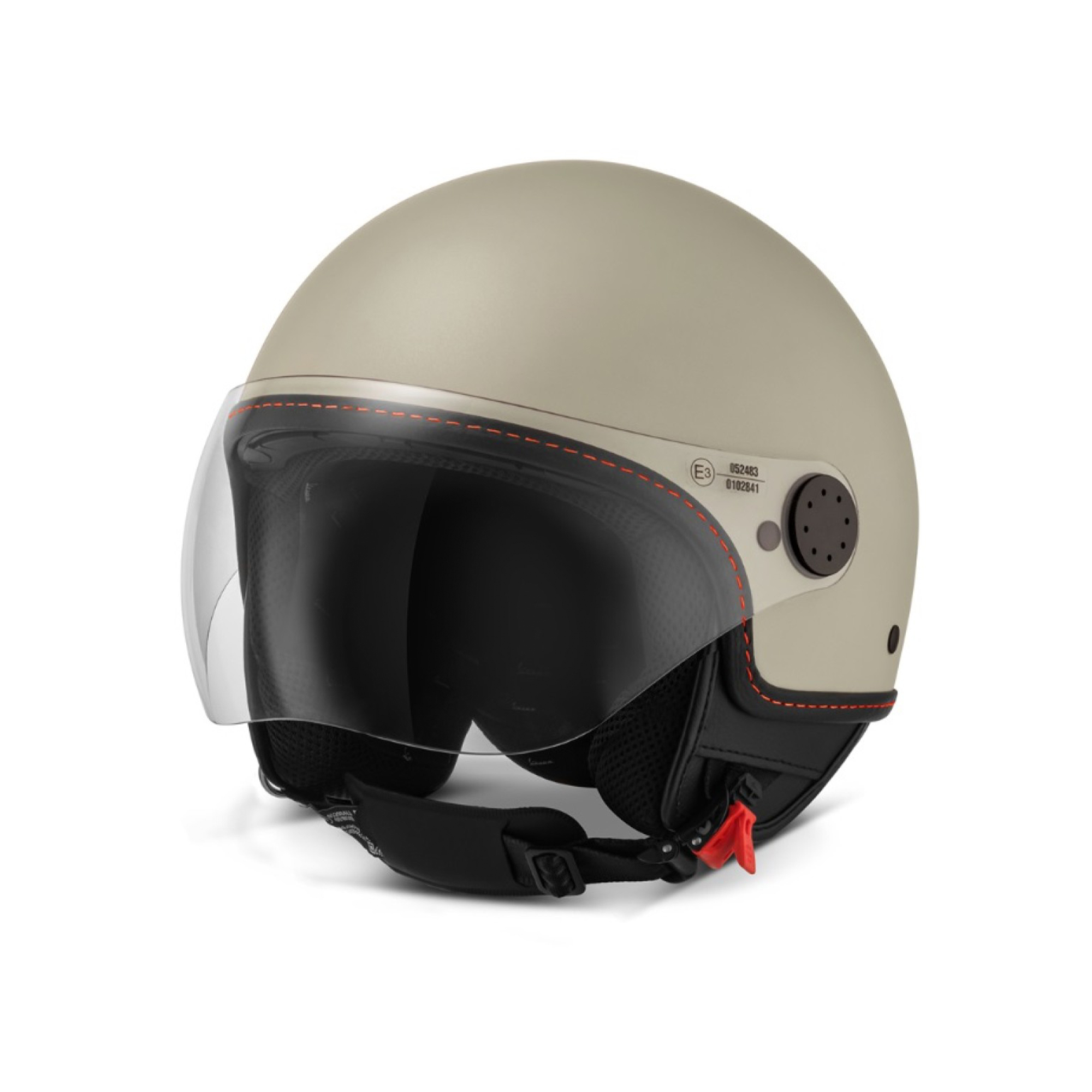 Casque jet Vespa Visor 4.0 beige mat - S
