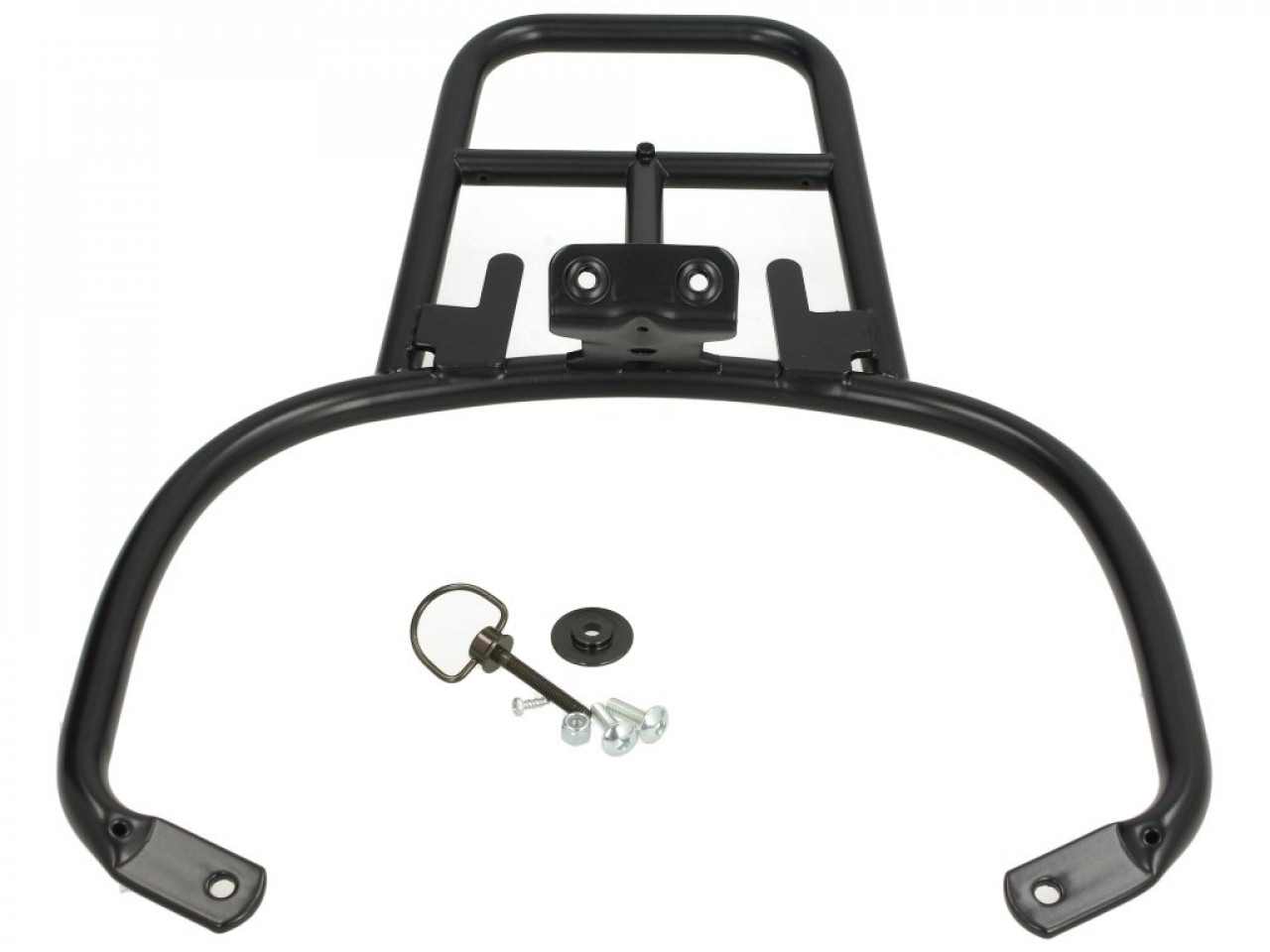 Porte-bagages arrière Vespa GTS noir mat pour top case Vespa 32 litres