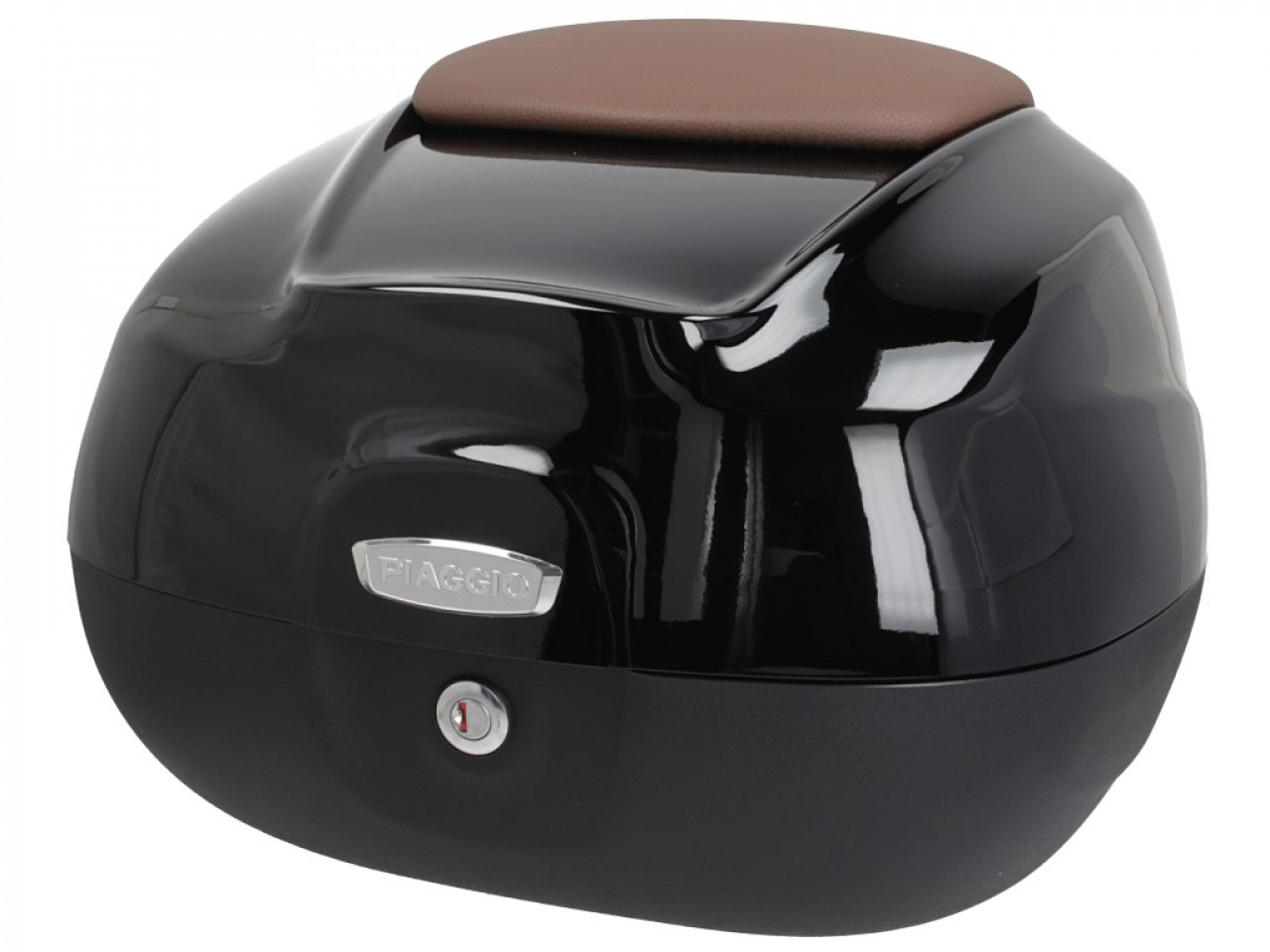 Top case 37 L avec dossier pour Piaggio Beverly 300/350 (18-20) - noir 90/B