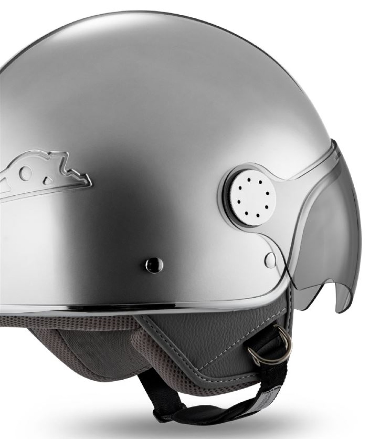 Casque jet Vespa Visor 4.0 DEC Blade argent mat - S