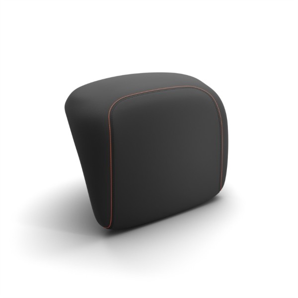 Dossier original pour top case Vespa GTS/GTV - noir, couture orange