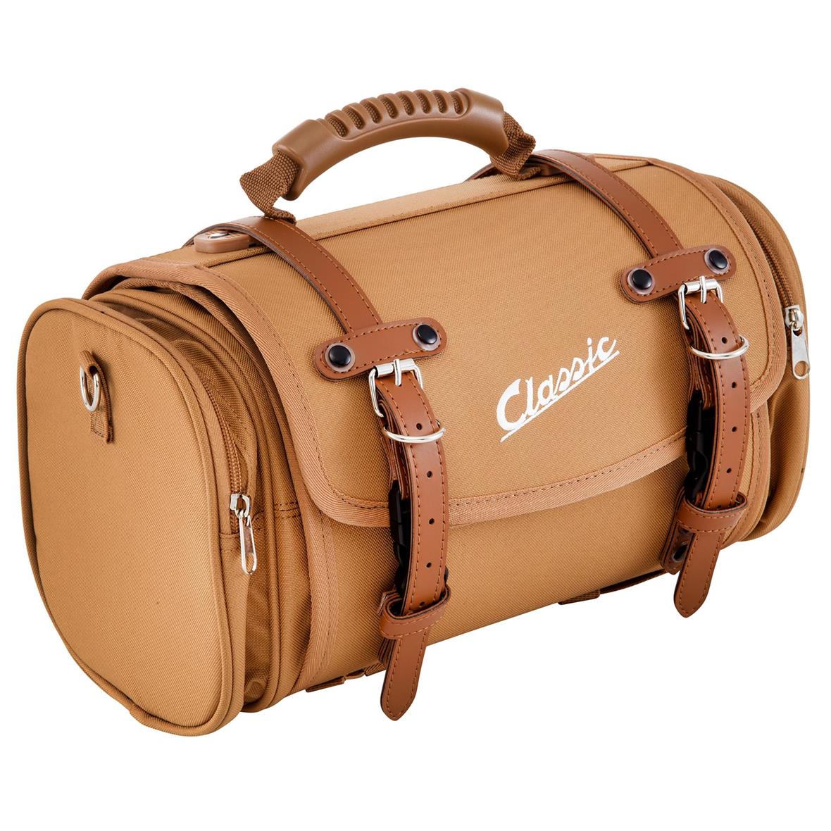 Sac valise Classic grand 35 L marron pour porte bagage PIAGGIO VESPA SCOOTER