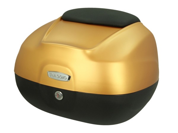 Top case 37 L avec dossier pour Piaggio Medley Sport 125/200 (24-25) - jaune métallisé mat L10