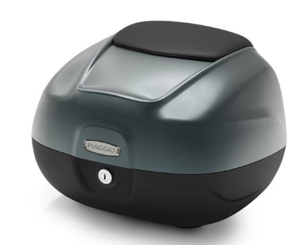 Top case 37 L avec dossier pour Piaggio MP3 HPE 400 Sport (2022) - grigio titanio 742/B