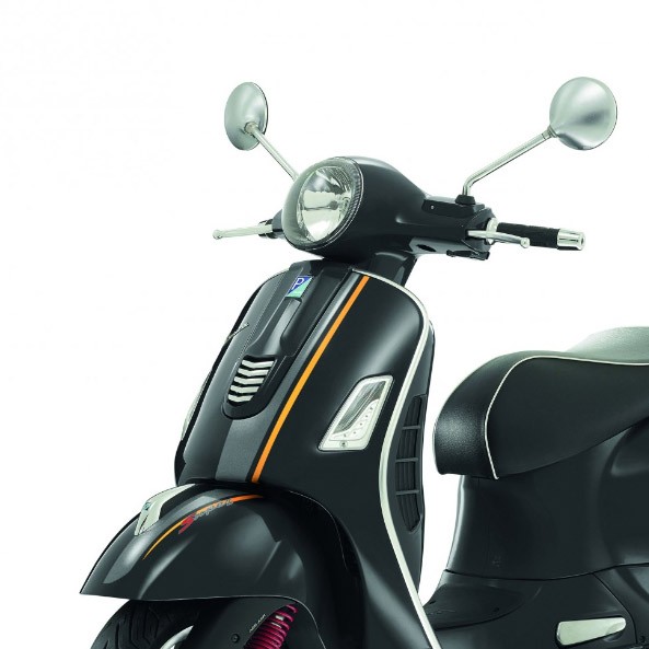 Jeu d'autocollants d'origine Vespa GTS Super sport anthracite / orange