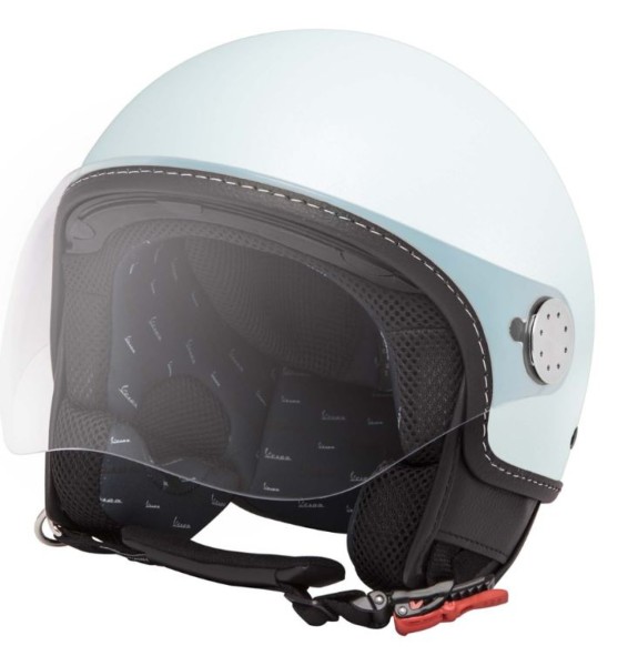 Casque jet Vespa, visière longue Vespa, latte menta (350/A) - L2