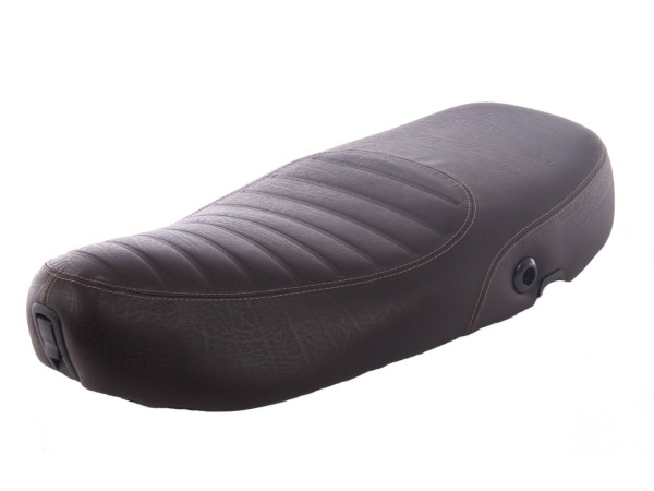 Selle Vespa matelassée marron foncé pour LX 50-150cc Touring, ET2/ET4 /LX/LXV/S 50-150ccm-