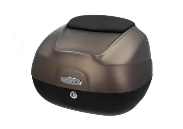 Top case 37 L avec dossier pour Piaggio Medley 125/150 (21-24) - bronze mat métallisé