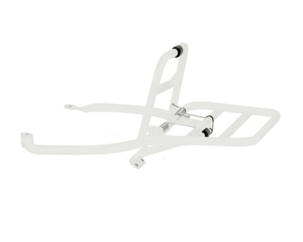 Porte-bagages Justin Bieber blanc arrière pliable pour Vespa Sprint