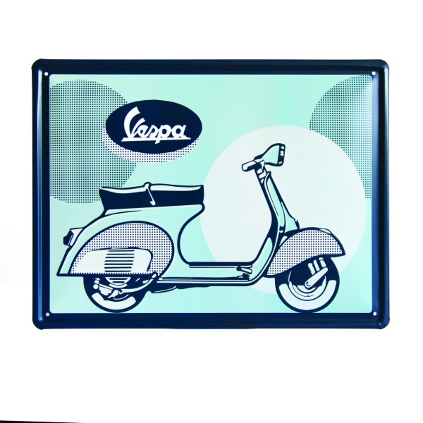 Plaque métallique Vespa