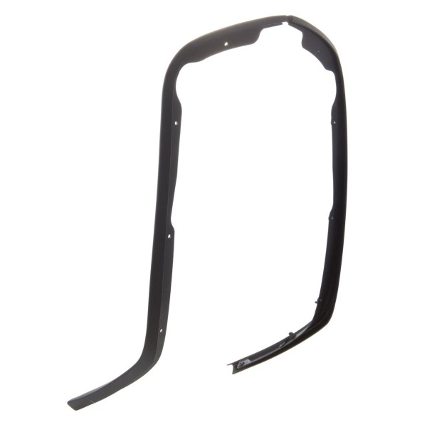 Cache-jambe tube simple fente noir mat pour Vespa Primavera / Sprint 50-150ccm