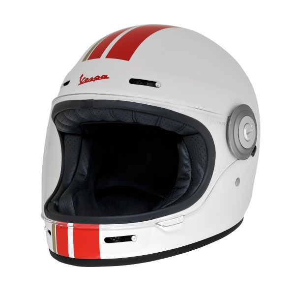 Casque intégral Vespa Racing Sixties 60s rouge / blanc