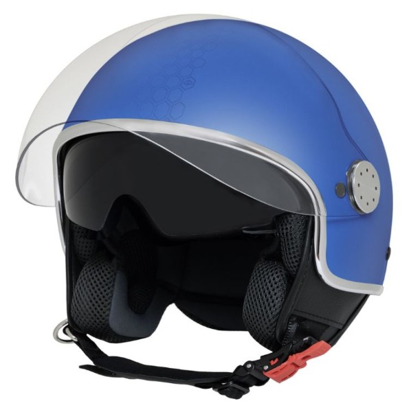 Casque jet Piaggio PFJ Mirror blanc