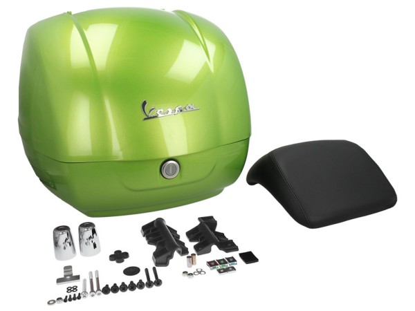 Top case d'origine pour Vespa GTS - vert / vert gemme / vert espoir 341/A