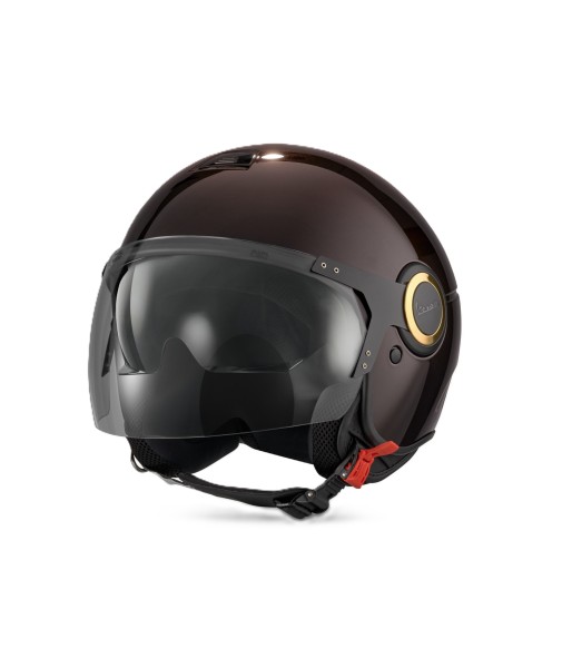 Casque jet Vespa Demi Jet 946 Horse marron brillant